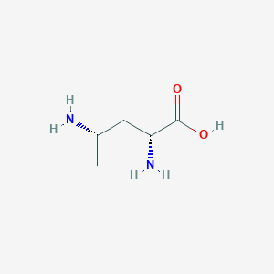 molecular formula C5H12N2O2 B1210757 (2R,4S)-2,4-二氨基戊酸 