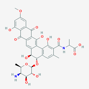 molecular formula C34H34N2O14 B1210759 Dexylosylpradimicin C 