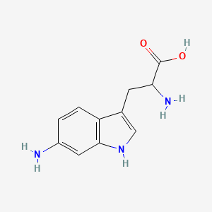 molecular formula C11H13N3O2 B12107596 6-Aminotryptophan CAS No. 2462-30-8