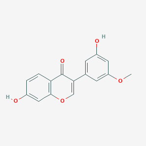 molecular formula C16H12O5 B12107605 7,3'-Dihydroxy-5'-methoxyisoflavone 