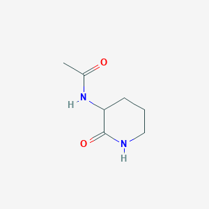 molecular formula C7H12N2O2 B12107643 N-(2-oxopiperidin-3-yl)acetamide 