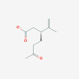 molecular formula C10H15O3- B1210766 (3R)-3-Isopropenyl-6-oxoheptanoate 
