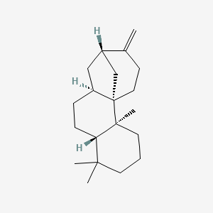 molecular formula C20H32 B1210767 (1S,2S,7S,10S,12S)-2,6,6-Trimethyl-13-methylidenetetracyclo[10.3.1.01,10.02,7]hexadecane CAS No. 52592-29-7