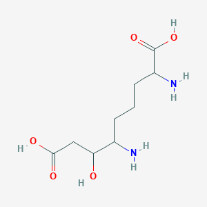 molecular formula C9H18N2O5 B1210769 2,6-二氨基-7-羟基壬二酸 