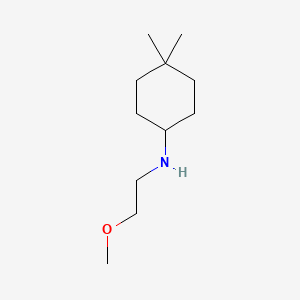 molecular formula C11H23NO B12107705 N-(2-methoxyethyl)-4,4-dimethylcyclohexan-1-amine 