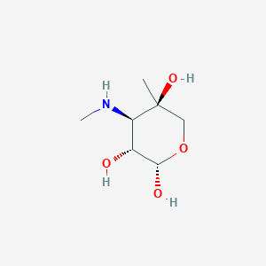 molecular formula C7H15NO4 B1210771 β-加罗糖胺 