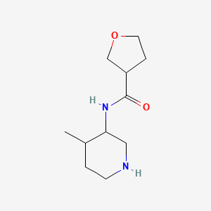 molecular formula C11H20N2O2 B12107712 N-(4-methylpiperidin-3-yl)oxolane-3-carboxamide 
