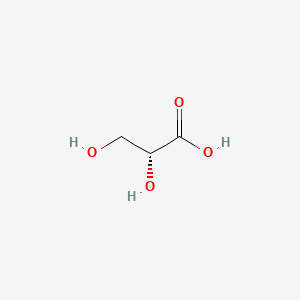 molecular formula C3H6O4 B1210773 (2R)-2,3-Dihydroxypropanoic acid CAS No. 6000-40-4