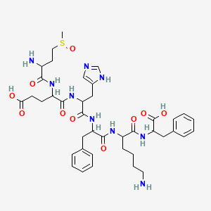 molecular formula C40H55N9O10S B12107753 (Met(o)4,d-lys8,phe9)-acth (4-9) 