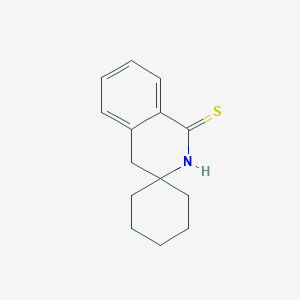 molecular formula C14H17NS B1210779 1-螺[2,4-二氢异喹啉-3,1'-环己烷]硫酮 