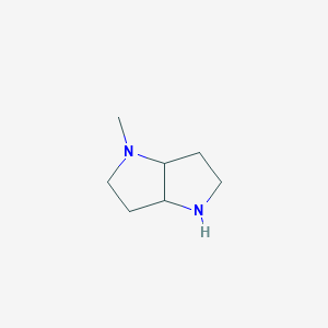 molecular formula C7H14N2 B12107793 1-Methyloctahydropyrrolo[3,2-b]pyrrole 