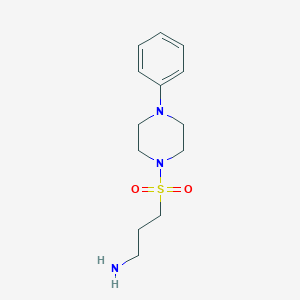 molecular formula C13H21N3O2S B12107829 (3-[(4-Phenylpiperazin-1-YL)sulfonyl]propyl)amine 