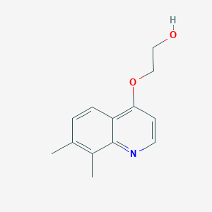 molecular formula C13H15NO2 B12107848 Ethanol, 2-[(7,8-dimethyl-4-quinolinyl)oxy]- CAS No. 1255781-51-1