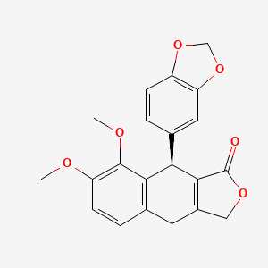 molecular formula C21H18O6 B1210786 beta-Apopolygamatin CAS No. 71567-77-6