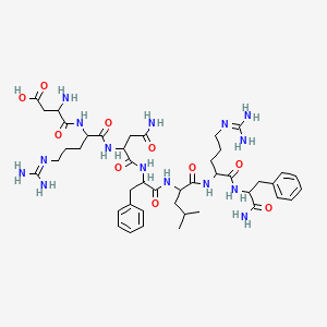 molecular formula C44H67N15O10 B12107887 Drnflrfamide 
