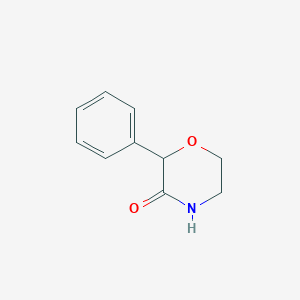 molecular formula C10H11NO2 B12107890 2-Phenylmorpholin-3-one 
