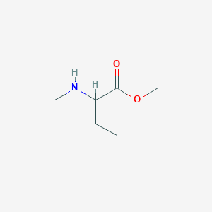 molecular formula C6H13NO2 B12107918 methyl (2R)-2-(methylamino)butanoate 
