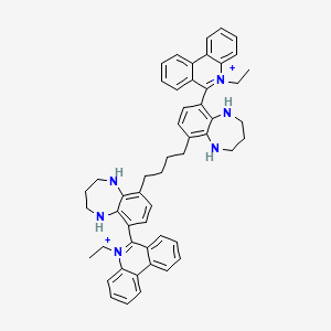 molecular formula C52H54N6+2 B1210793 Bismethidium spermine CAS No. 85747-62-2