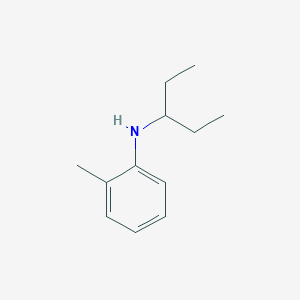 molecular formula C12H19N B12107983 2-Methyl-N-(pentan-3-yl)aniline 