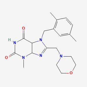 molecular formula C20H27N5O3 B12108015 7-[(2,5-Dimethylphenyl)methyl]-3-methyl-8-(morpholin-4-ylmethyl)-4,5-dihydropurine-2,6-dione 