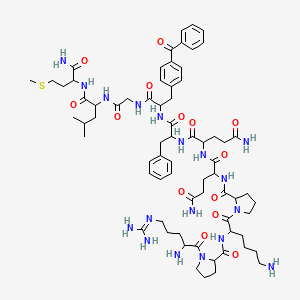 molecular formula C70H102N18O14S B12108026 H-DL-Arg-DL-Pro-DL-Lys-DL-Pro-DL-Gln-DL-Gln-DL-Phe-DL-Bpa-Gly-DL-Leu-DL-Met-NH2 