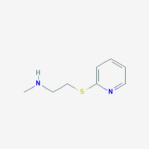 molecular formula C8H12N2S B12108060 N-methyl-N-[2-(pyridin-2-ylthio)ethyl]amine 
