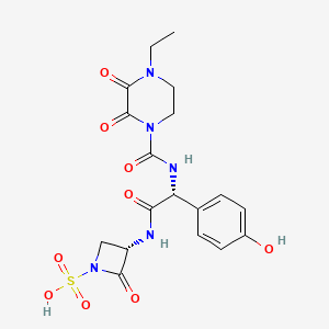 molecular formula C18H21N5O9S B1210809 Cefoperazone monobactam CAS No. 86702-45-6