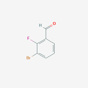 molecular formula C7H4BrFO B121081 3-溴-2-氟苯甲醛 CAS No. 149947-15-9