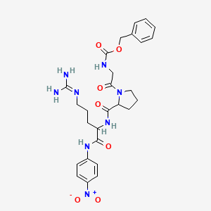 molecular formula C27H34N8O7 B12108103 Cbz-Gly-DL-Pro-DL-Arg-pNA 