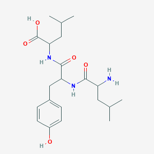 molecular formula C21H33N3O5 B12108115 H-Leu-Tyr-Leu-OH 