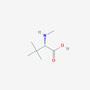 molecular formula C7H15NO2 B12108121 (2S)-3,3-dimethyl-2-(methylamino)butanoic acid 