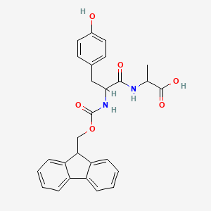 molecular formula C27H26N2O6 B12108153 Fmoc-YA-OH 