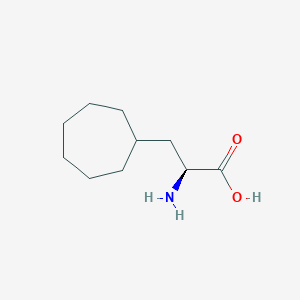 molecular formula C10H19NO2 B12108179 (2S)-2-amino-3-cycloheptylpropanoic acid 
