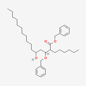 molecular formula C36H56O4 B12108184 Benzyl(2R,3S,5S)-2-Hexyl-3-benzyloxy-5-hydroxyhexadecanoate 