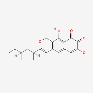 molecular formula C21H24O5 B1210824 Obionin A CAS No. 125287-04-9