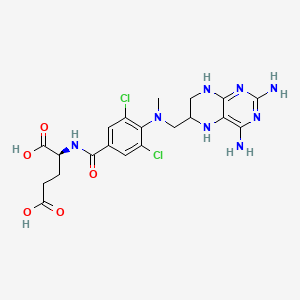 molecular formula C20H24Cl2N8O5 B1210829 Tetrahydro-3',5'-dichloromethotrexate CAS No. 17700-70-8