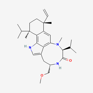molecular formula C29H43N3O2 B1210831 Olivoretin C CAS No. 90599-28-3