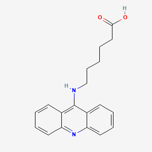 molecular formula C19H20N2O2 B1210832 9-(5-Carboxypentylamino)acridine CAS No. 75572-57-5