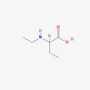 molecular formula C6H13NO2 B12108327 2-(Ethylamino)butanoic acid CAS No. 17199-14-3