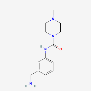 molecular formula C13H20N4O B12108333 N-[3-(aminomethyl)phenyl]-4-methylpiperazine-1-carboxamide 