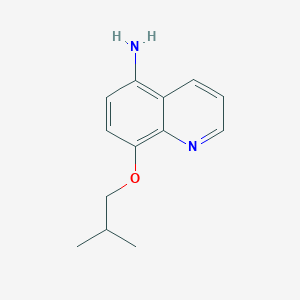 molecular formula C13H16N2O B12108390 5-Quinolinamine, 8-(2-methylpropoxy)- CAS No. 929341-53-7