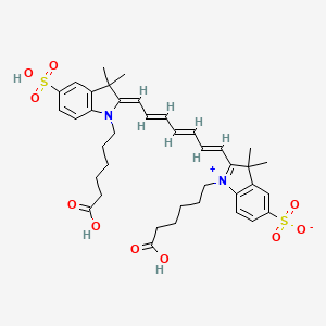 molecular formula C39H48N2O10S2 B12108397 Cy7 diacid(di so3) 