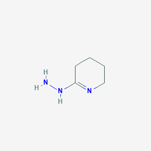 molecular formula C5H11N3 B12108401 2-Hydrazinyl-3,4,5,6-tetrahydro-pyridine CAS No. 754936-44-2