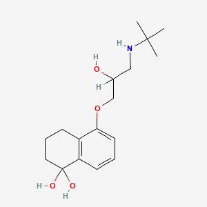 molecular formula C17H27NO4 B1210842 Hydroxydihydrobunolol CAS No. 65891-15-8