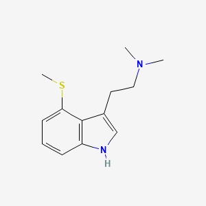 molecular formula C13H18N2S B1210843 4-Methylthiodimethyltryptamine CAS No. 10455-77-3