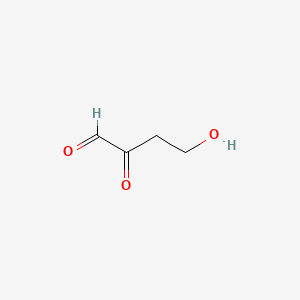 molecular formula C4H6O3 B1210844 4-Hydroxy-2-ketobutyraldehyde CAS No. 28119-61-1