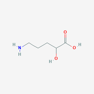 molecular formula C5H11NO3 B12108507 5-Amino-2-hydroxypentanoic acid 