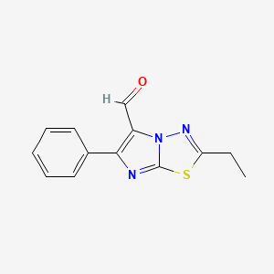 molecular formula C13H11N3OS B12108520 2-Ethyl-6-phenylimidazo[2,1-b][1,3,4]thiadiazole-5-carbaldehyde 