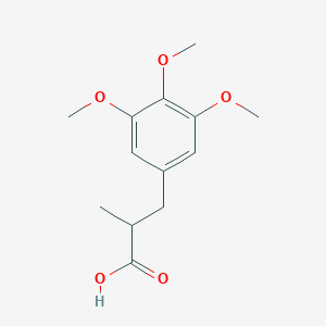 molecular formula C13H18O5 B12108524 Benzenepropanoic acid, 3,4,5-trimethoxy-alpha-methyl- CAS No. 92157-62-5