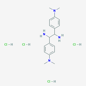 molecular formula C18H30Cl4N4 B12108572 (1S,2S)-1,2-Bis(4-dimethylaminophenyl)-1,2-ethanediamine tetrahydrochloride 